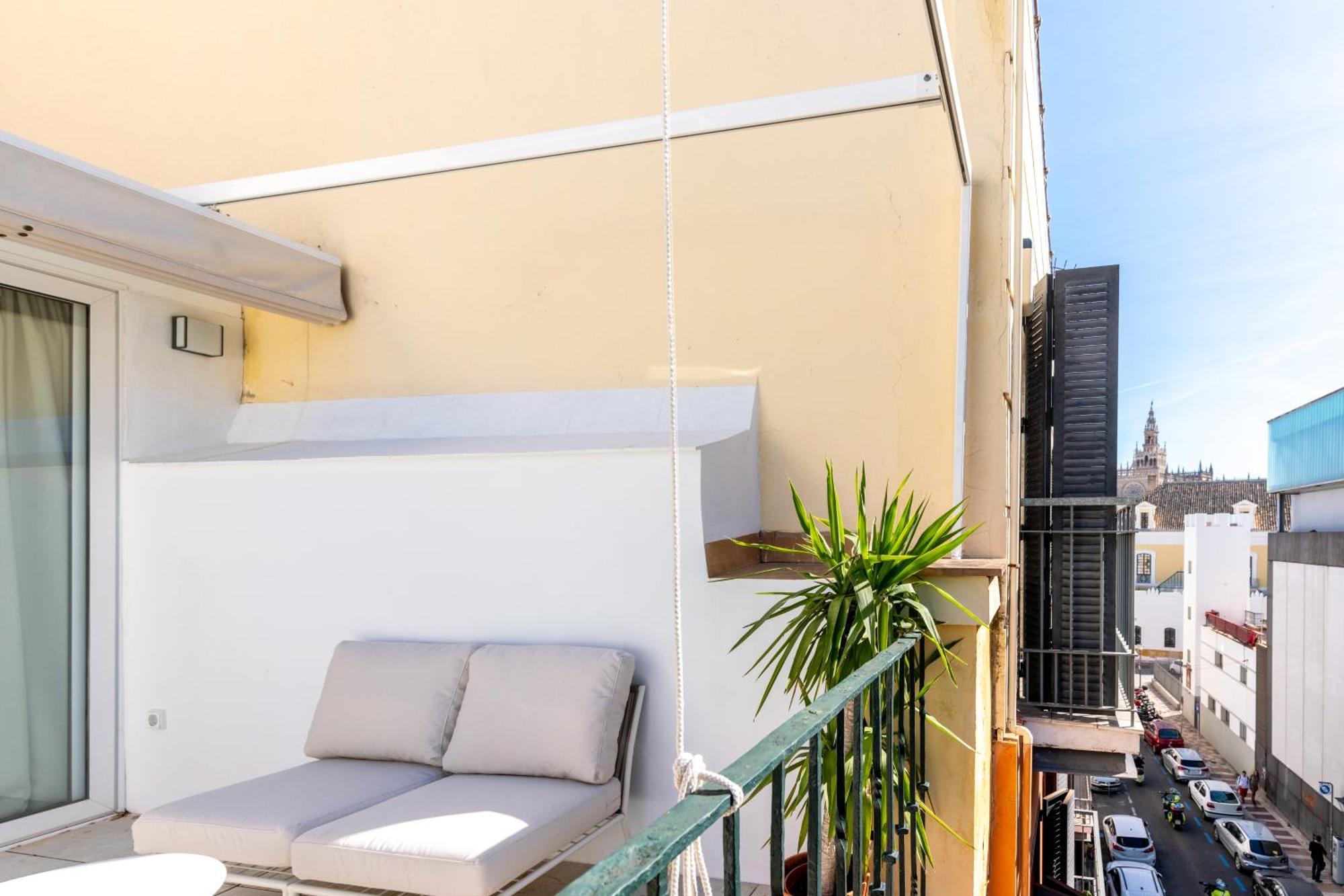 Duplex Con Terraza Junto A La Catedral Sevilha Exterior foto